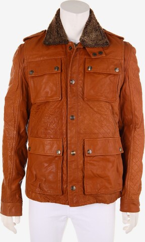 Just Cavalli Lederjacke M-L in Braun: predná strana