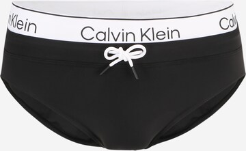 Calvin Klein Swimwear Zwemshorts 'Meta Lecacy ' in Zwart: voorkant