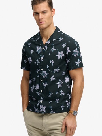 Superdry & Co Comfort Fit Риза в синьо: отпред