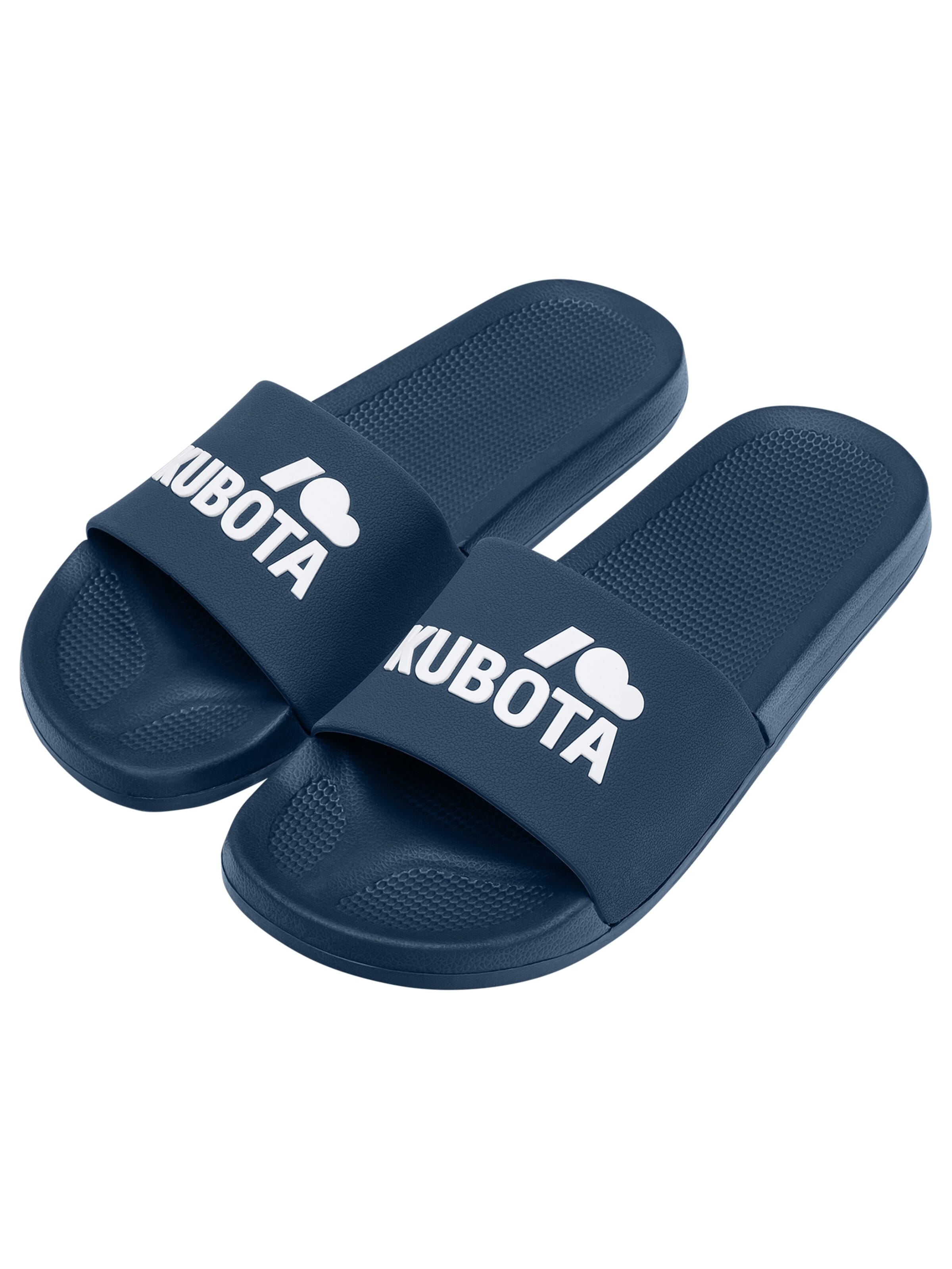 Kubota Strand-/badsko 'Kubota Men's Slip-On Black Basic Pool Slides' i blå