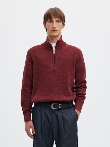 Pullover 'SLHRodney' di SELECTED in rosso: frontale