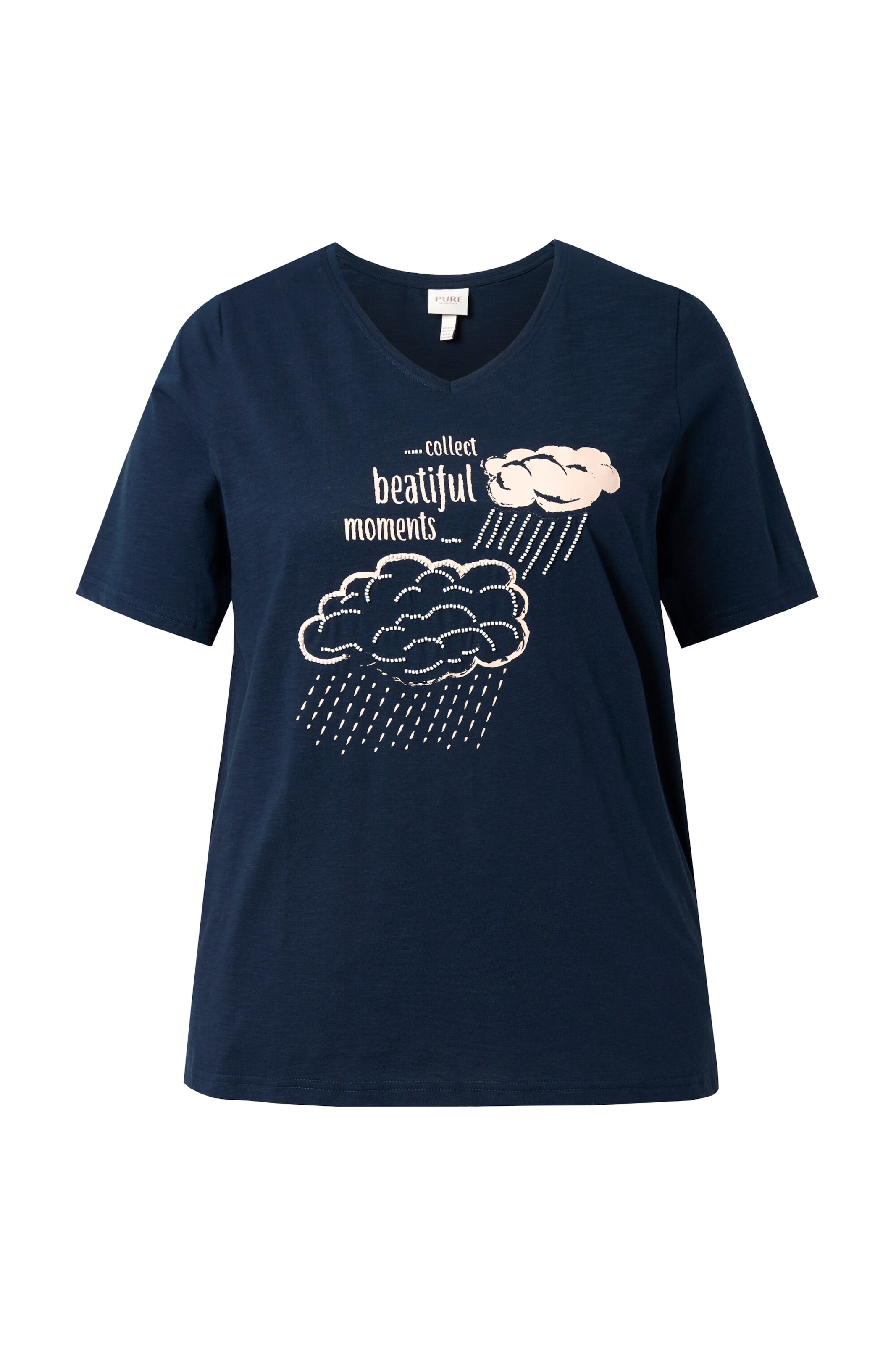 Ulla Popken Shirt in Blauw: voorkant