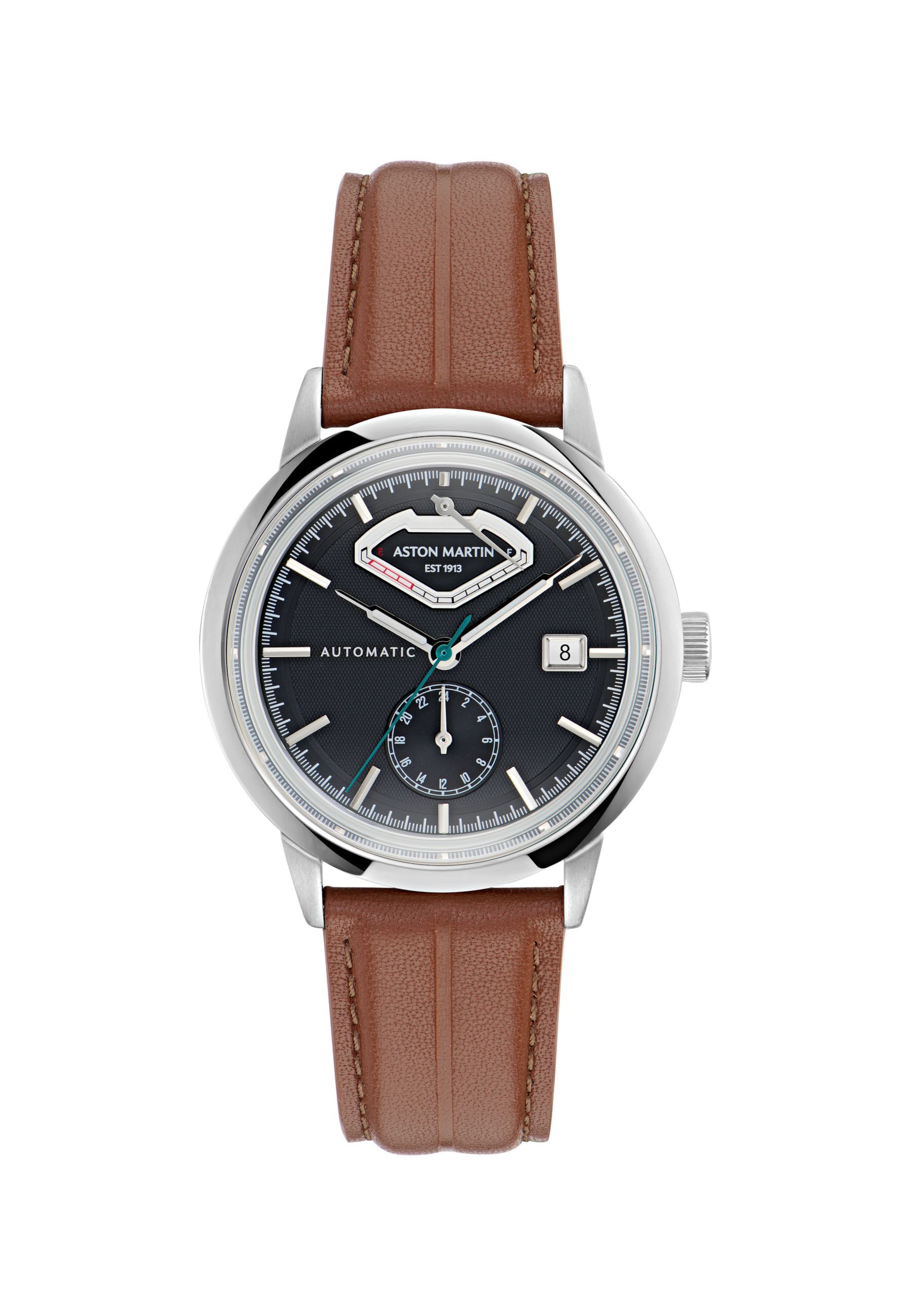 Aston Martin Analog watch ' TS3 ' in Brown: front