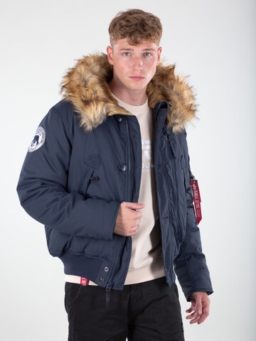 ALPHA INDUSTRIES Winter Jacket in Blue