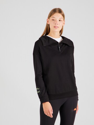 Sweat-shirt Soccx en noir : devant