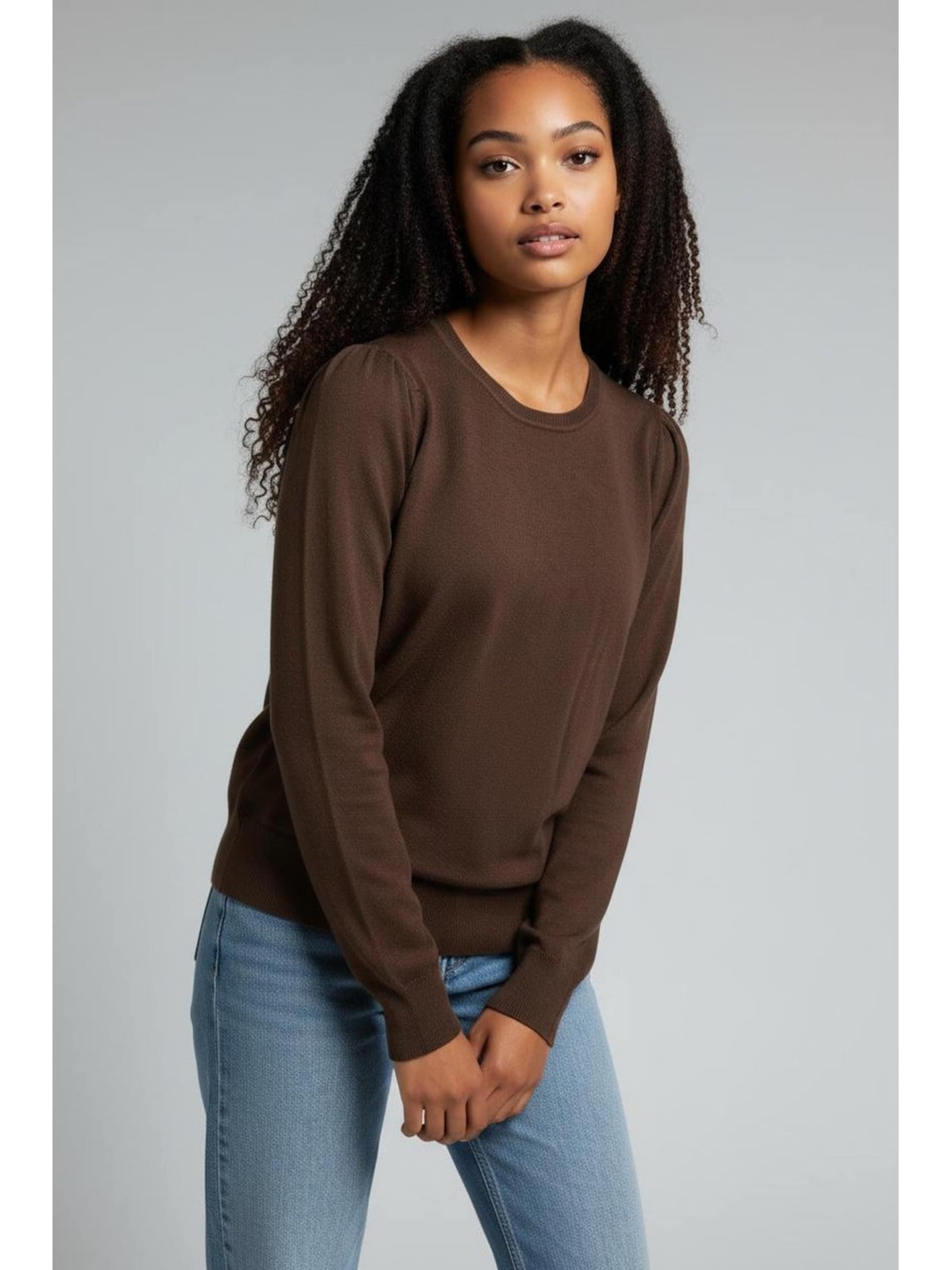 Felpa 'Dolcevita Fresh Flower' di Fresh Flower in marrone: frontale