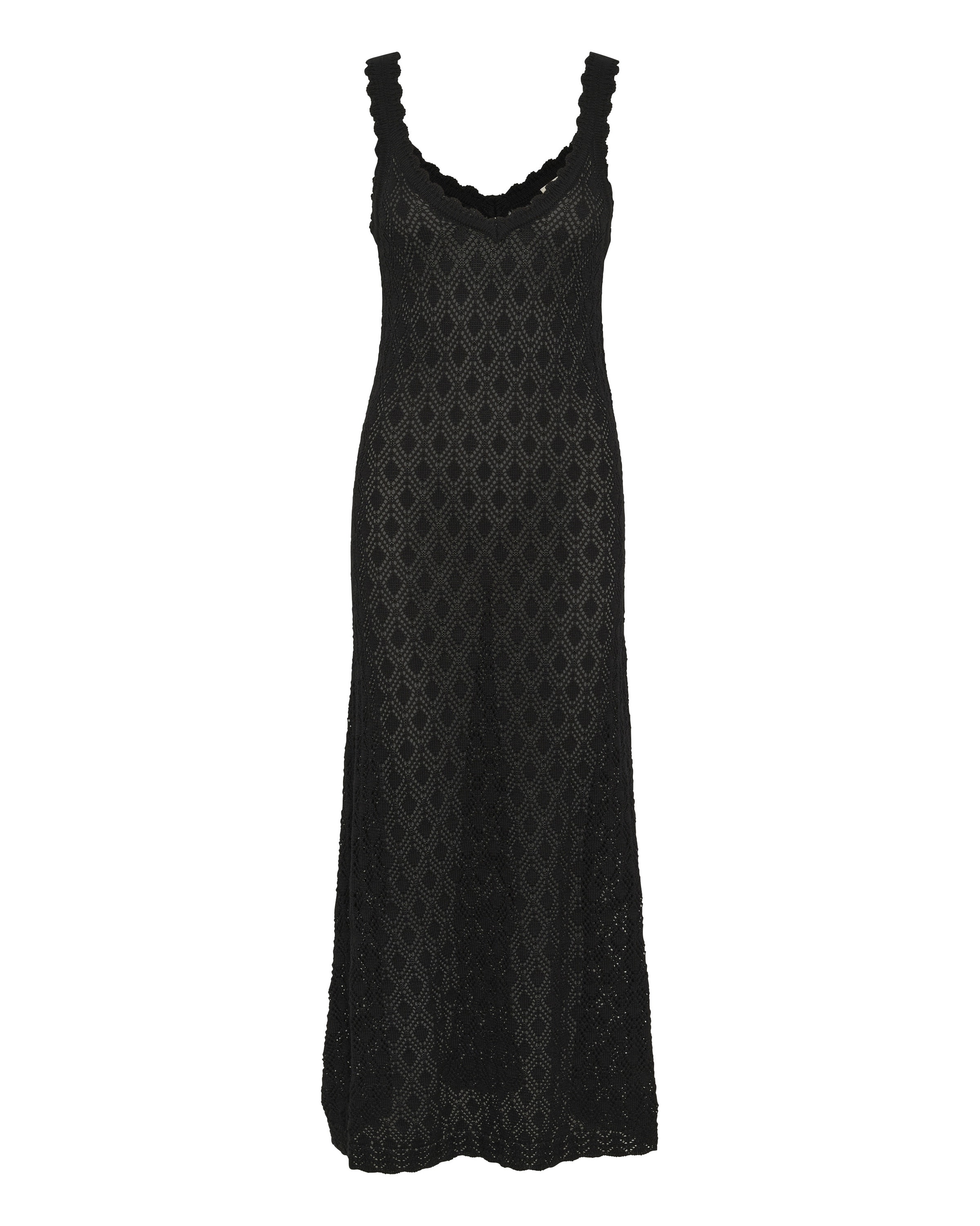 Kaffe Pletené šaty - Čierna: predná strana