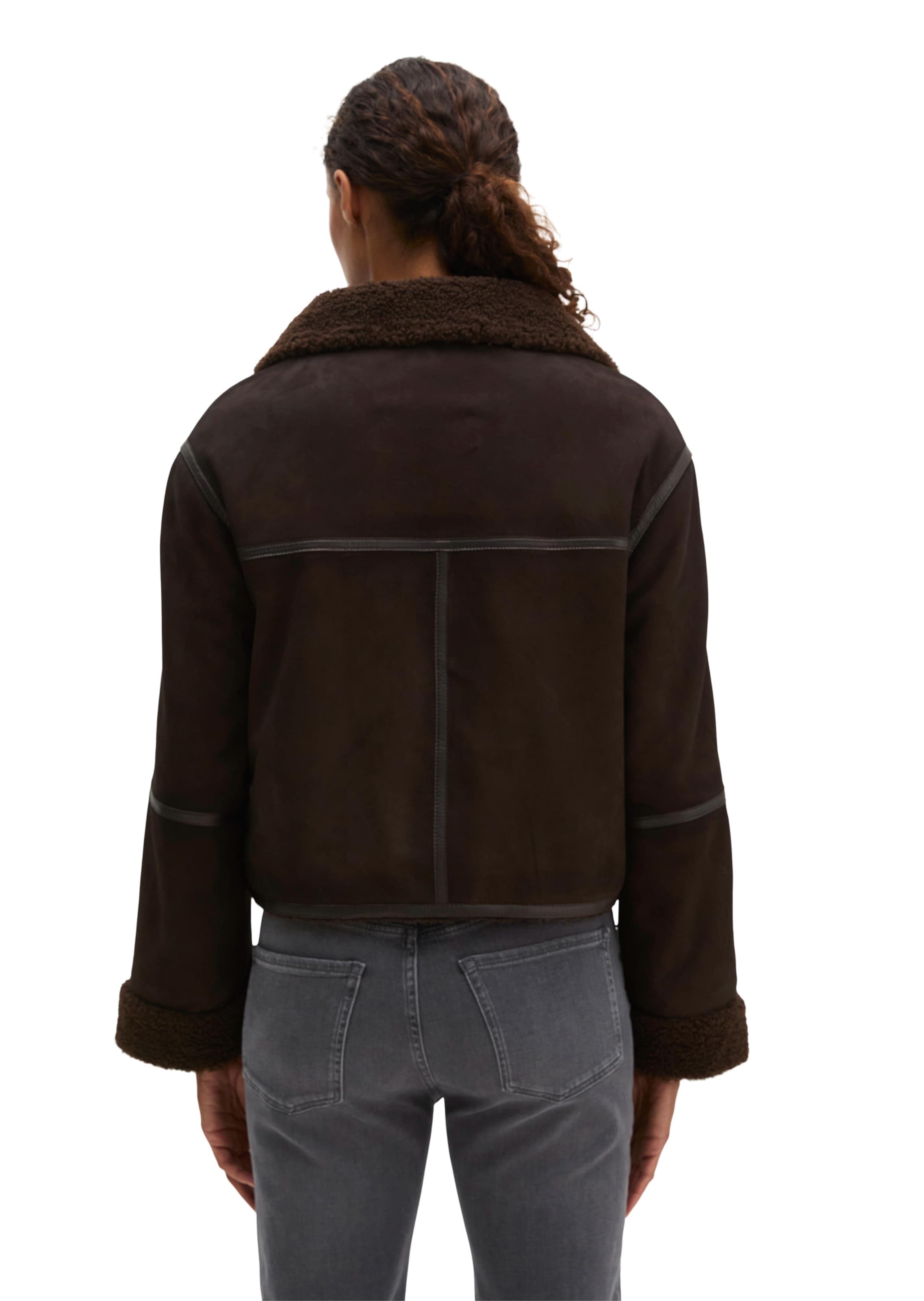 Veste mi-saison Marc O'Polo en marron : derrière