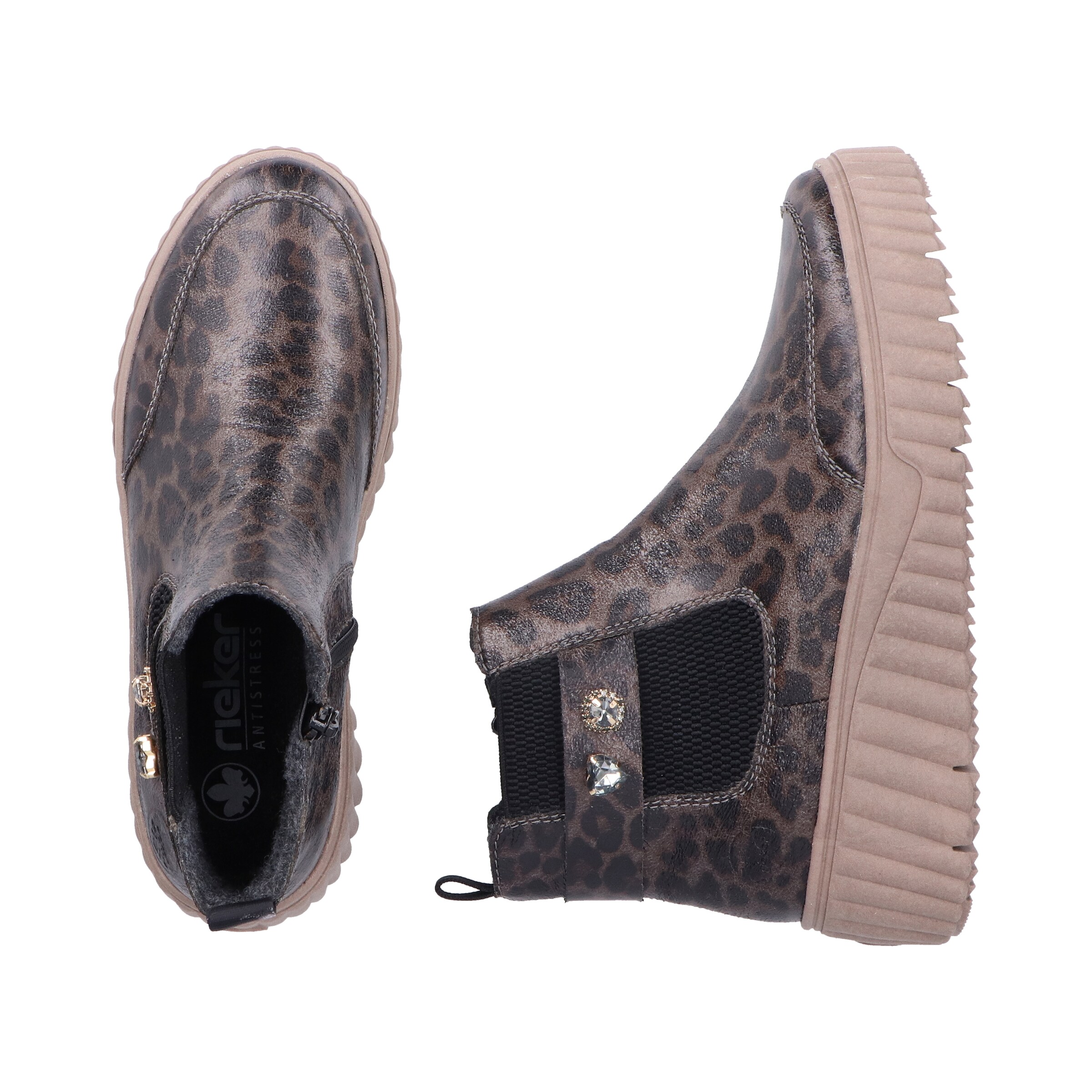 Bottines Rieker en gris