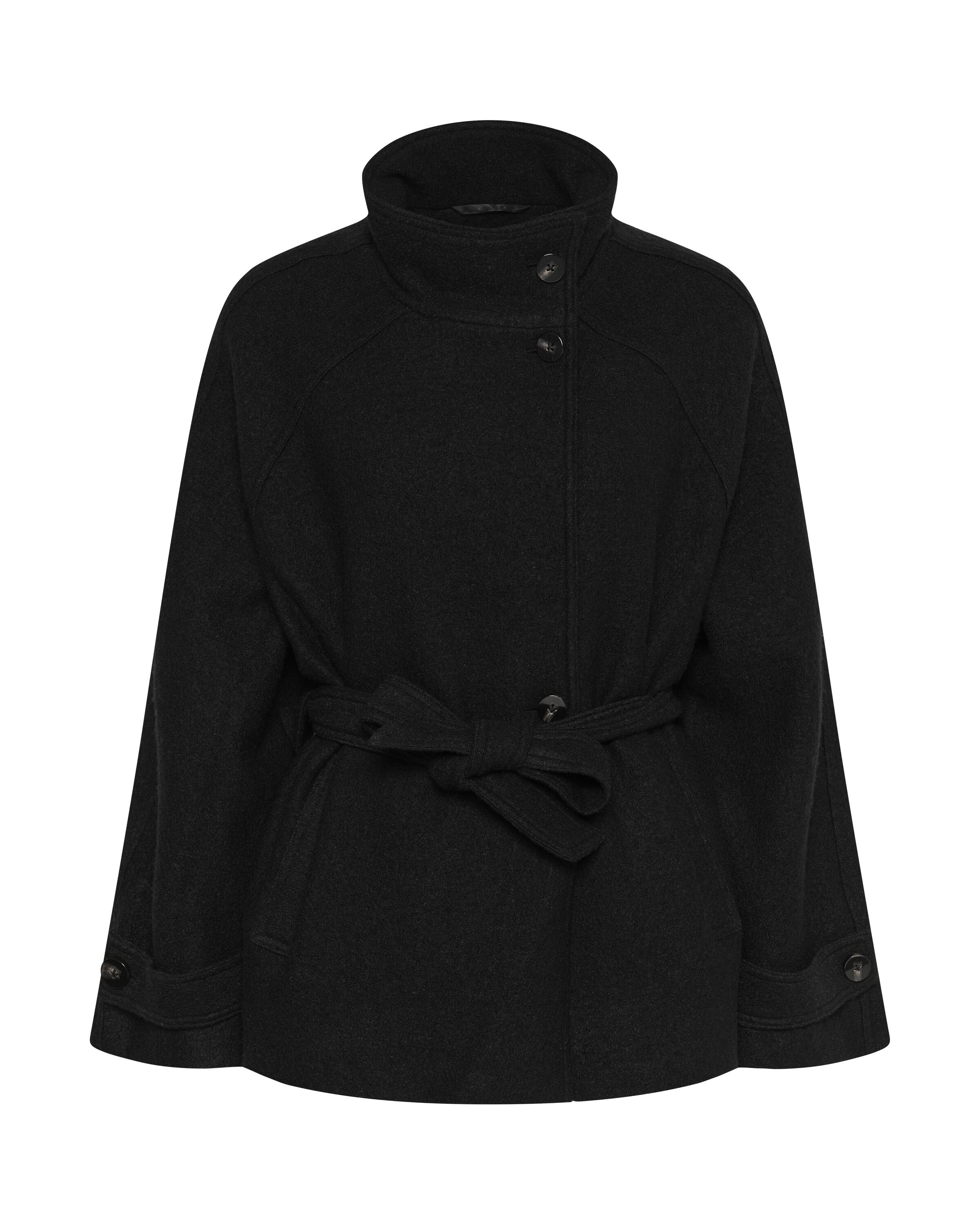SOAKED IN LUXURY Between-season jacket 'Angelina' in L in Black, Item view