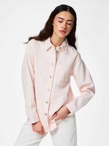 Chemisier 'PCSilke' PIECES en rose : devant