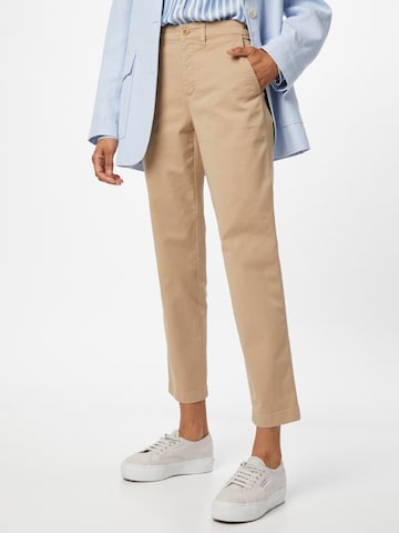 Regular Pantalon chino 'GABBY' Lauren Ralph Lauren en beige : devant