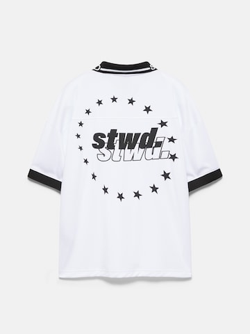 Pull&Bear Majica 'STWD DIVISION FUTBOL' | bela barva
