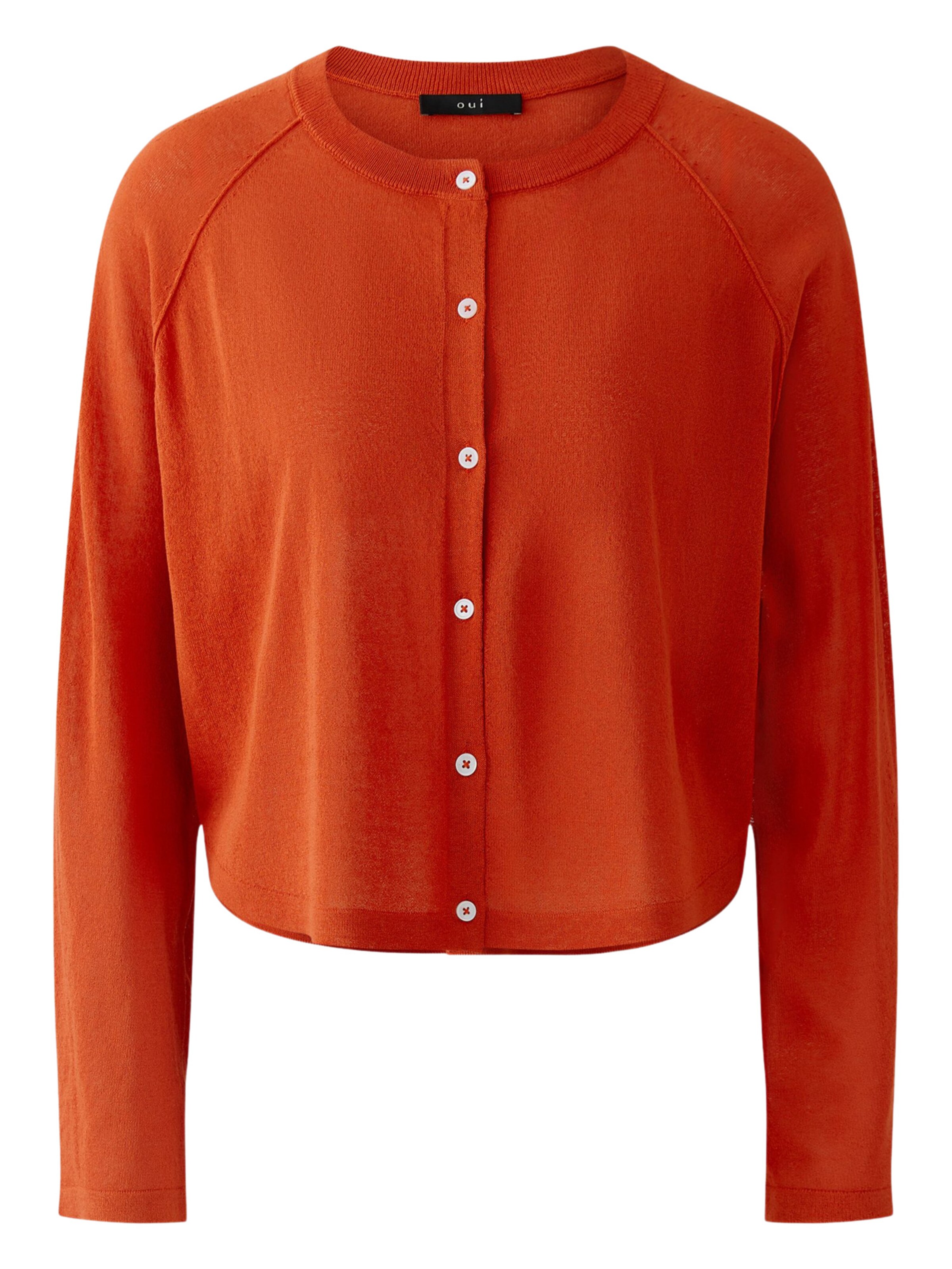 OUI Strickjacke in Orange: Vorderseite