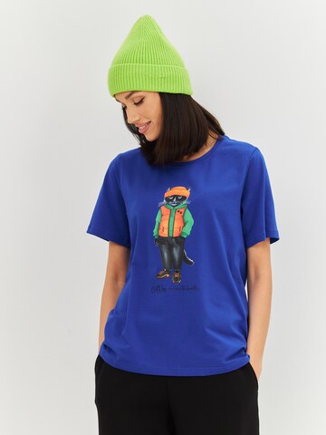 Cat e Lolette Shirt 'Hoodie Cat' in Blue