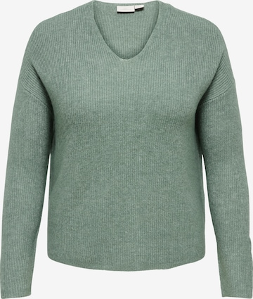 ONLY Carmakoma - Jersey 'CARCAMILLA' en verde: frente
