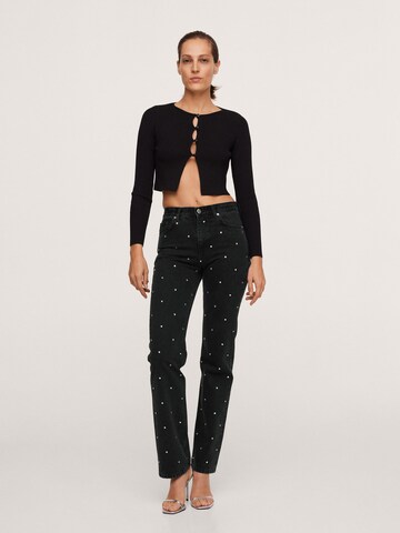 MANGO Regular Jeans 'Nuit' in Zwart