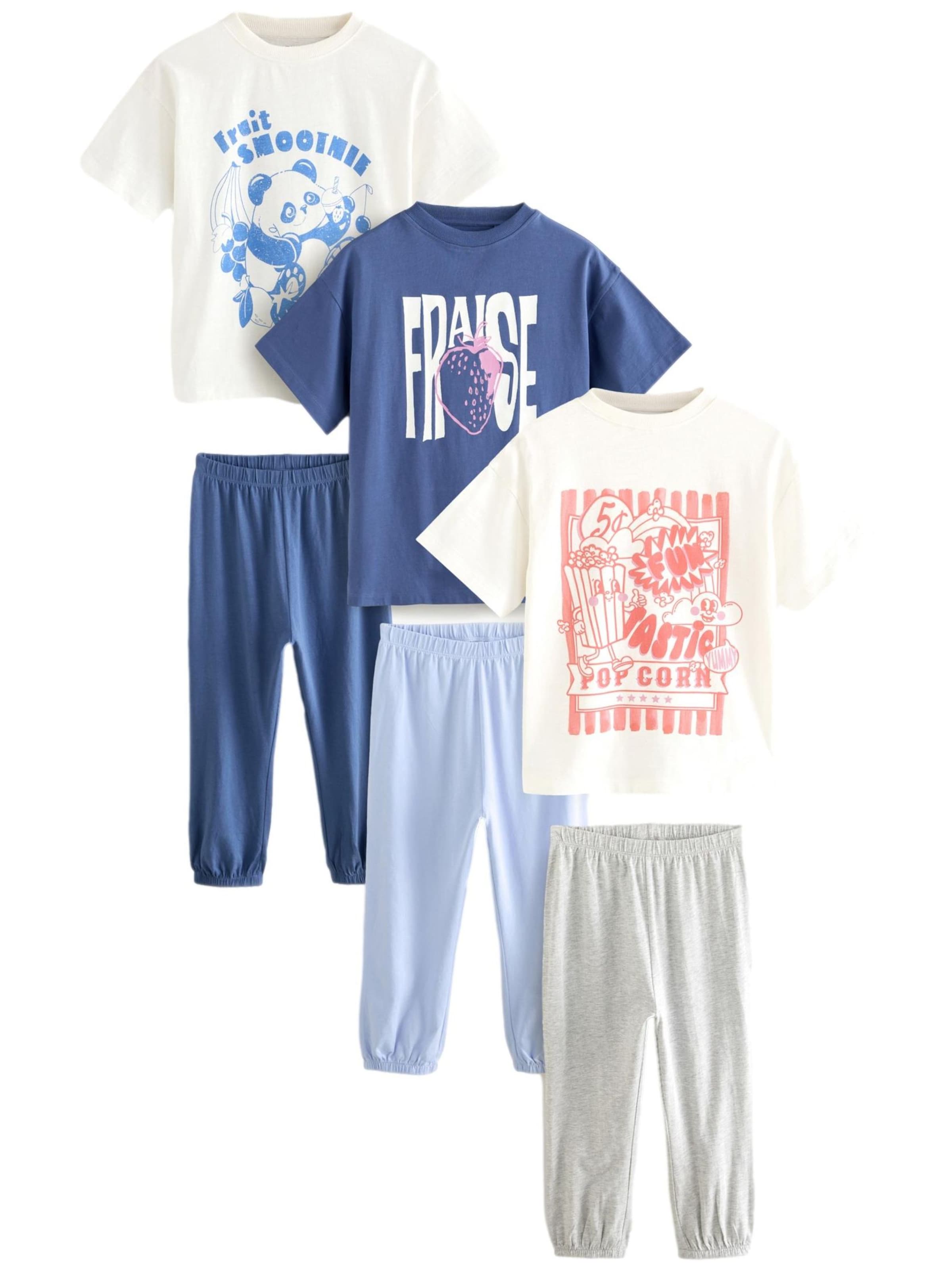 Next Schlafanzug in Blau: Vorderseite