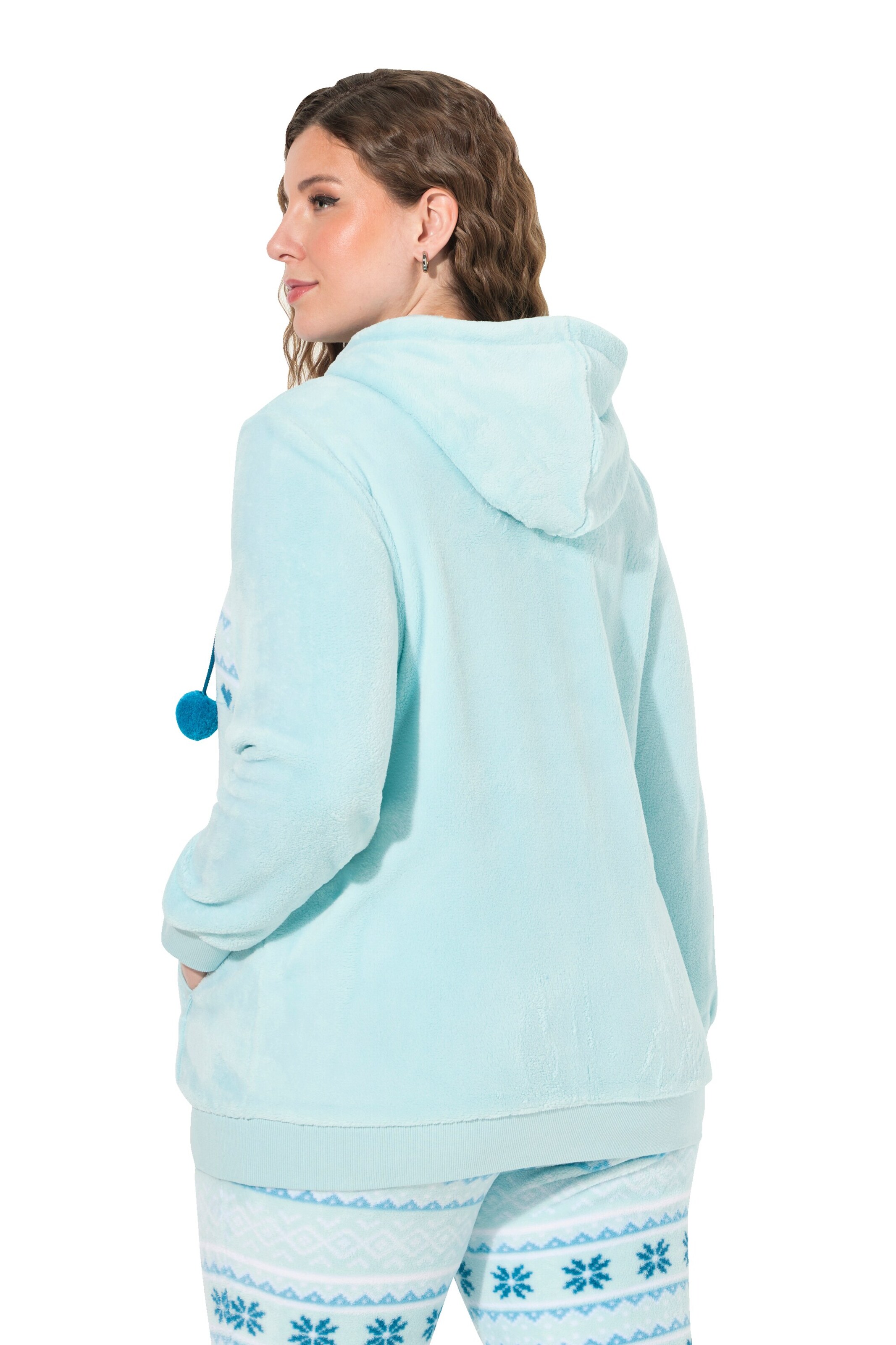 Ulla Popken Sweatvest in Blauw