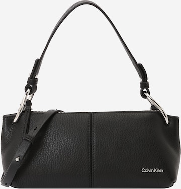 Calvin Klein - Mala de ombro em preto: frente