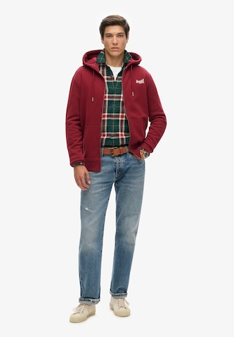 Veste de survêtement Superdry en rouge