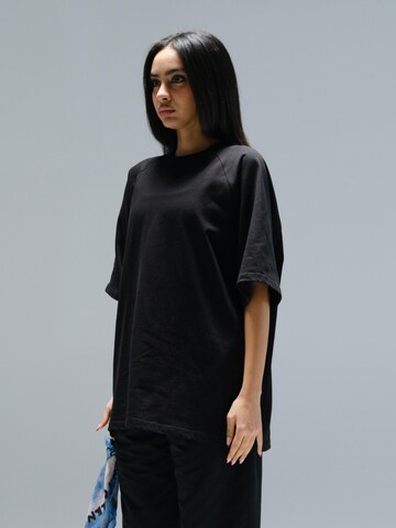 Alessandro Magno Oversized Shirt 'FASHION' in Black