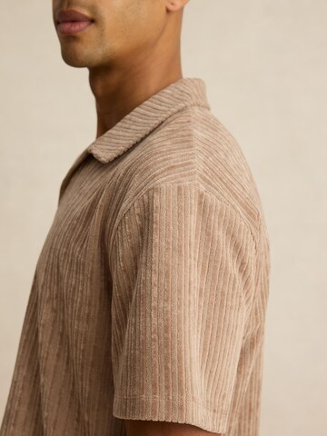 DAN FOX APPAREL Футболка 'Leif' в Бежевый