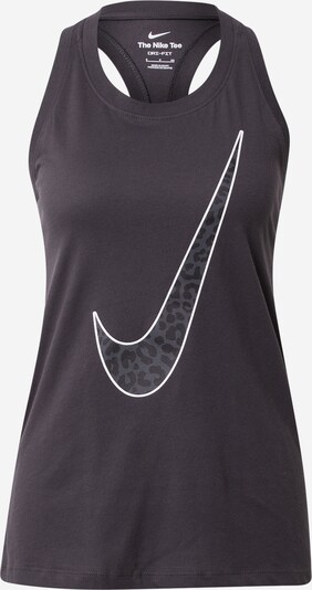 Sportiniai marškinėliai be rankovių 'ONE HOOK' iš NIKE, spalva – antracito spalva / tamsiai pilka / balta, Prekių apžvalga