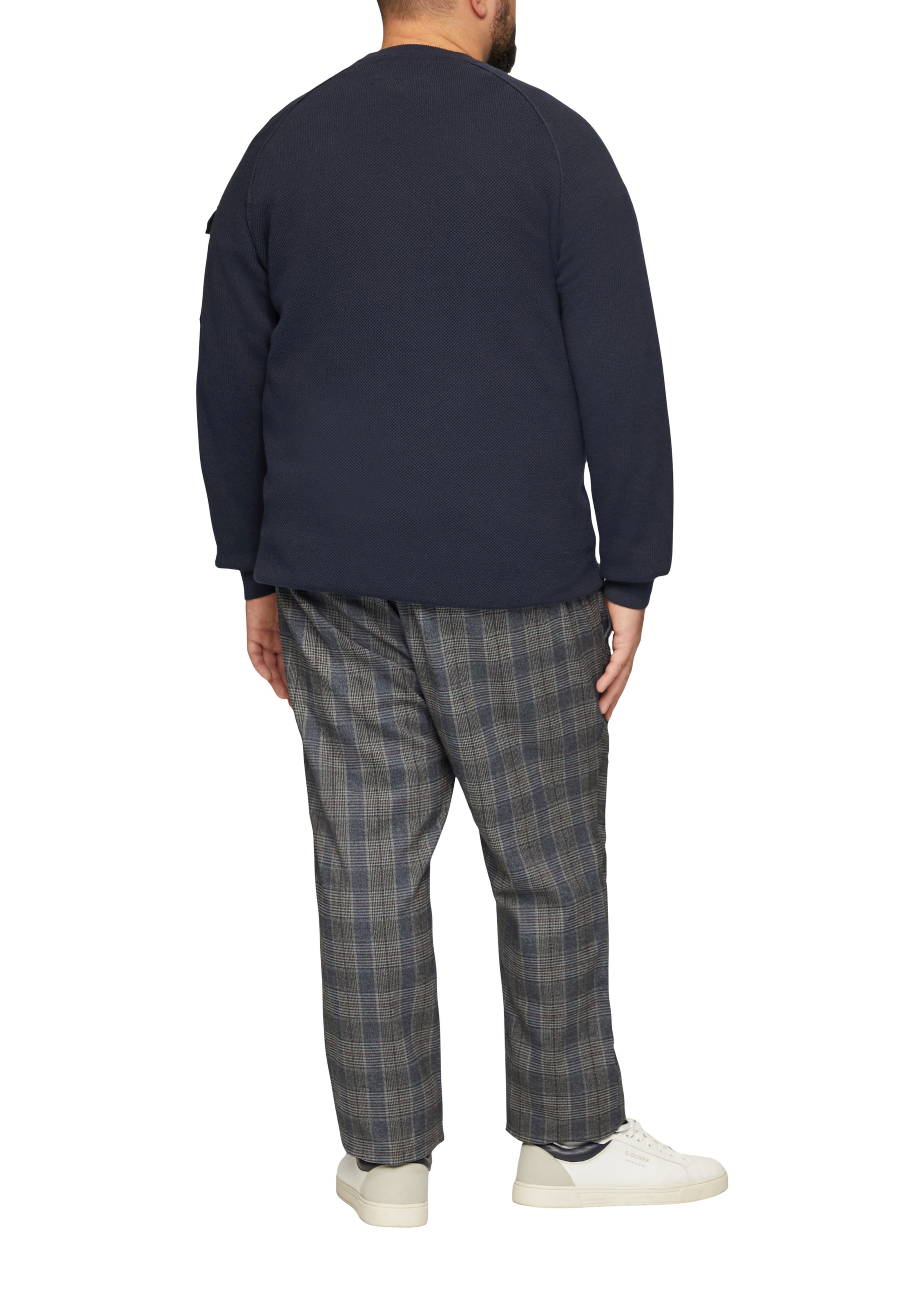 s.Oliver Men Big Sizes Regular Pants in Grey