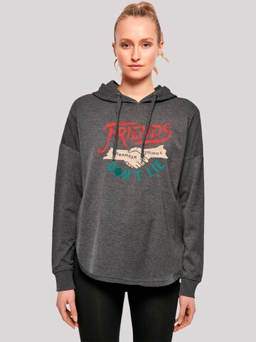 F4NT4STIC Sweatshirt 'Stranger Things Friends Dont Lie Hands Netflix TV Series' in Grijs: voorkant