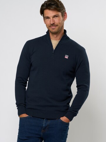 Pull-over 'Julius' VINSON en bleu : devant