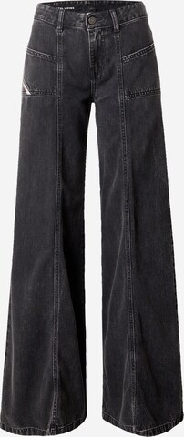 Wide leg Jeans 'D-AKII' di DIESEL in nero: frontale