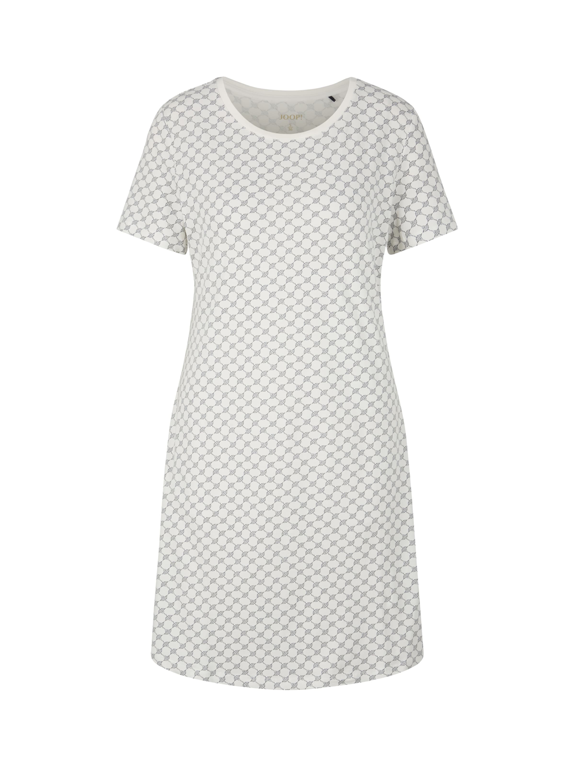 JOOP! Nachthemd 'Cosy' in Wit: voorkant