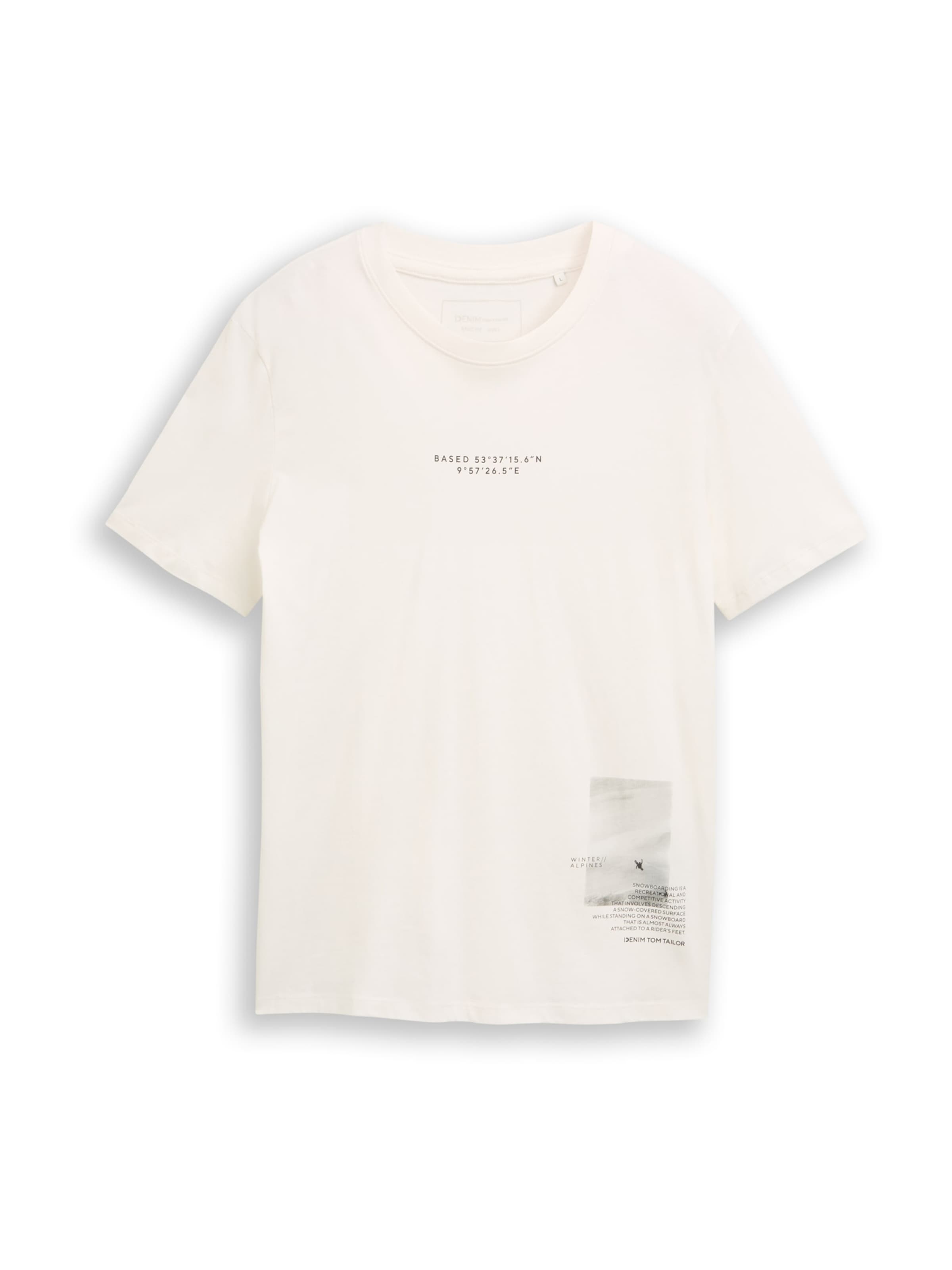 TOM TAILOR DENIM Shirt in Wit: voorkant