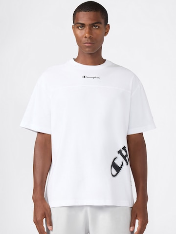 Champion Authentic Athletic Apparel Тениска в бяло: отпред