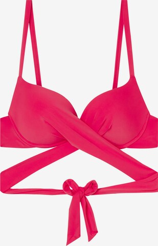CALZEDONIA Bralette Bikini Top in Pink: front