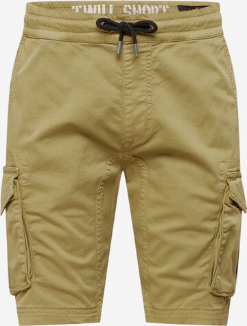 Pantalon cargo ALPHA INDUSTRIES en vert : devant