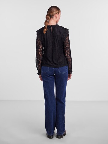 PIECES Blouse in Zwart