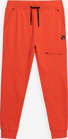 Effilé Pantalon de sport 4F en orange : devant