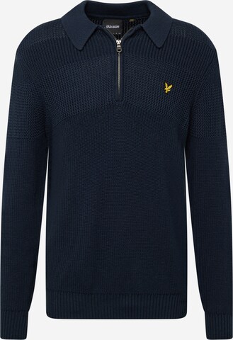 Lyle & Scott Trui in Blauw: voorkant