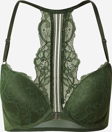 Push-up Sutien 'Saffron' de la Hunkemöller pe verde: față