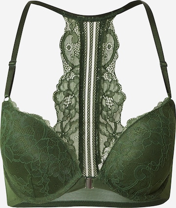 Push-up Sutien 'Saffron' de la Hunkemöller pe verde: față