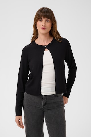 Kaffe Knit Cardigan in Black: front