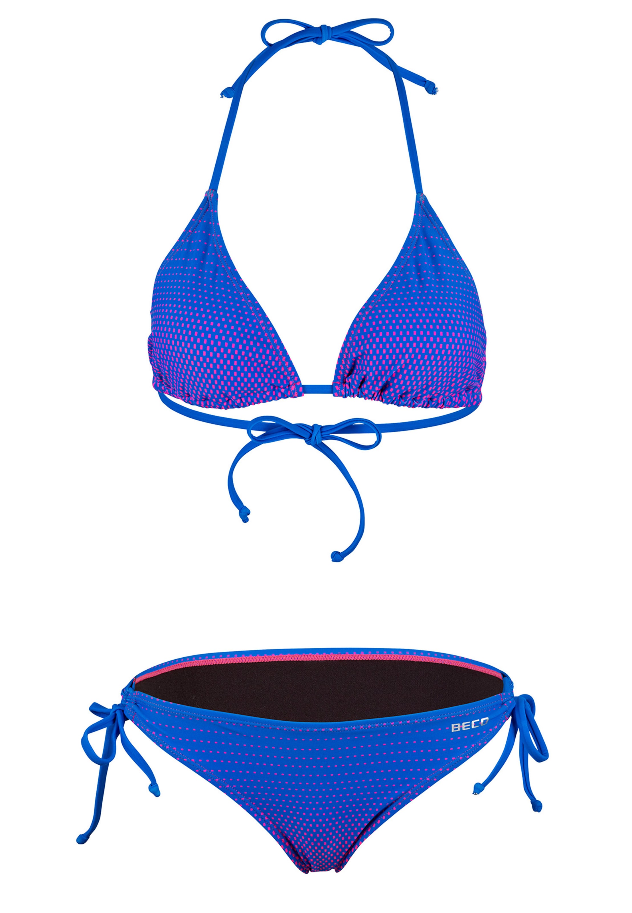 BECO the world of aquasports Triangle Bikini 'Gradient Dots' in Blue: front