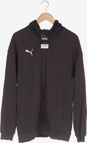 PUMA Sweatshirt & Zip-Up Hoodie in L in Grey: front