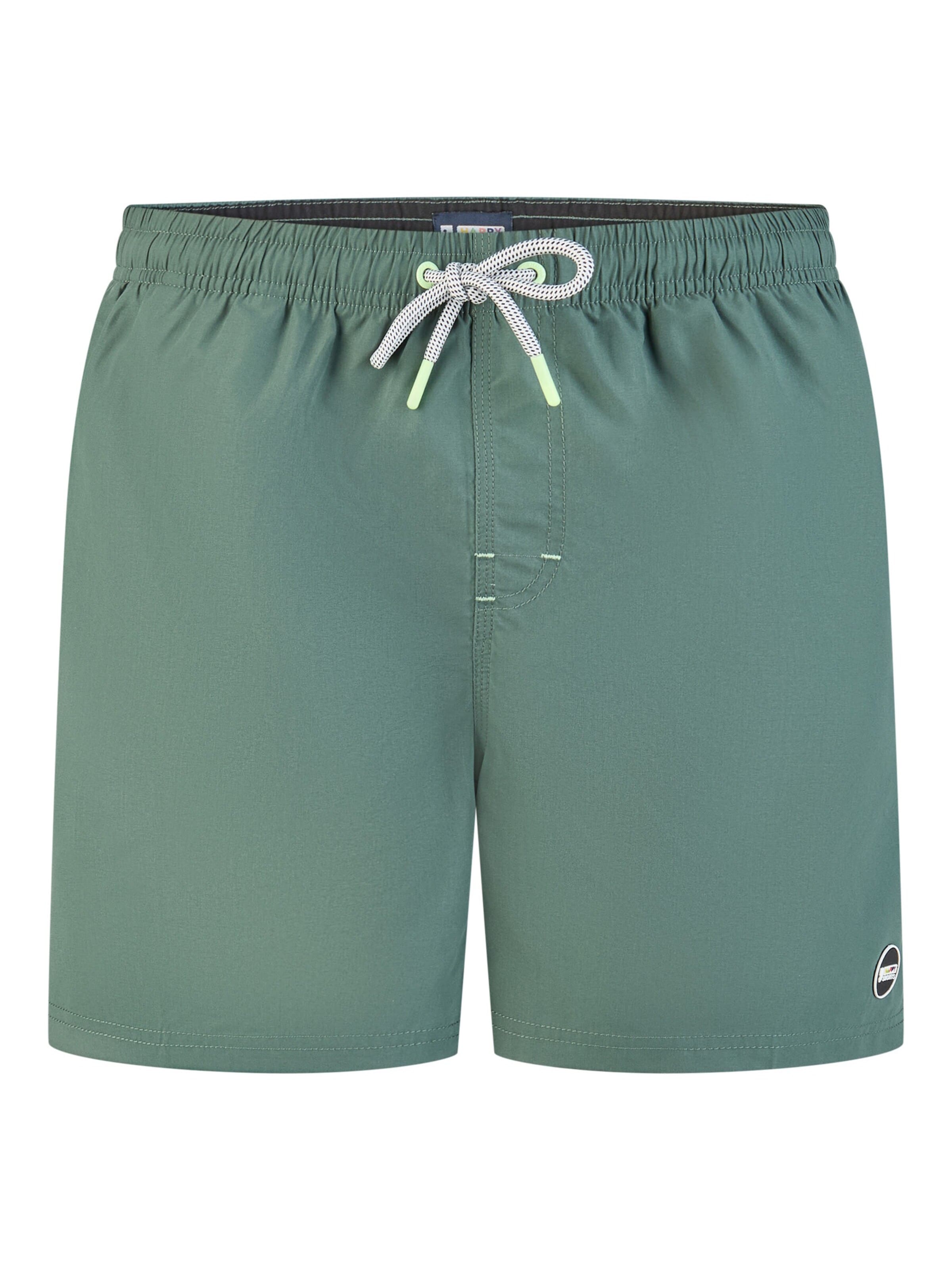 Happy Shorts Board Shorts in Green: front