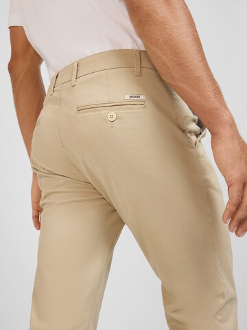 yazubi Slimfit Hose 'Kyle' in Beige