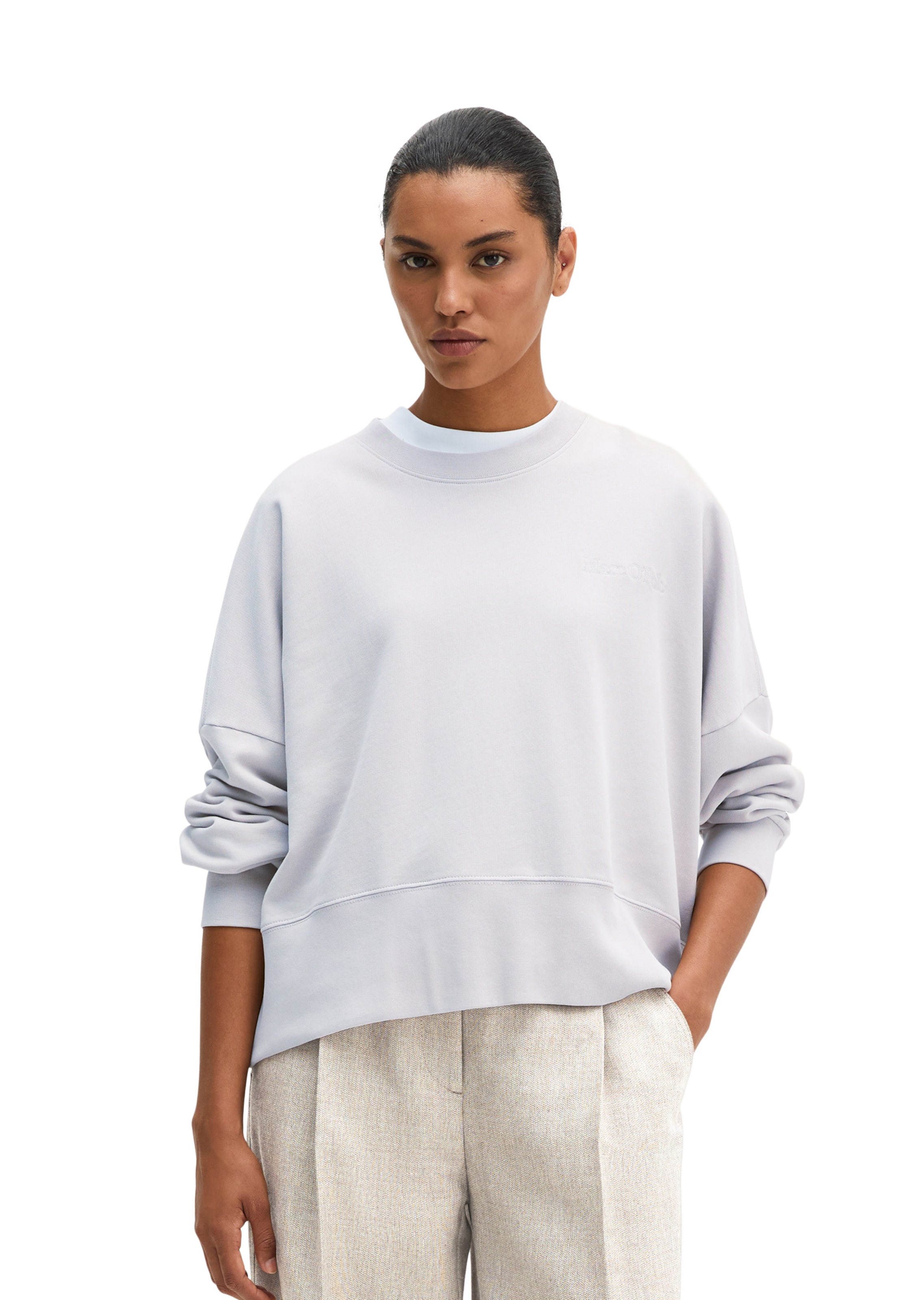 Marc O'Polo Sweatshirt in Beige: Vorderseite