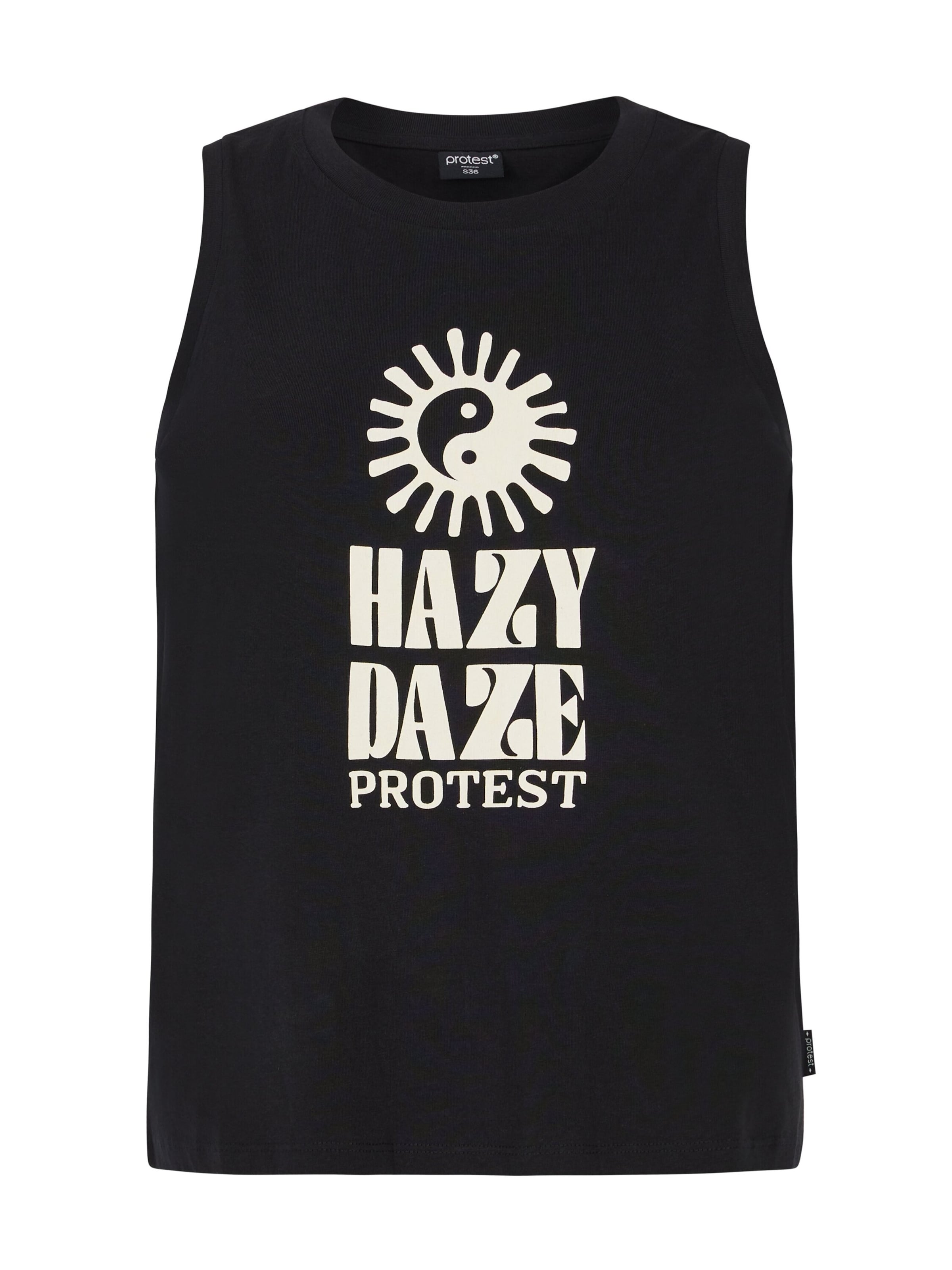 PROTEST Top 'PRTMalang'‌‌ in Schwarz: Vorderseite