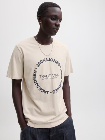 JACK & JONES T-Shirt in Beige